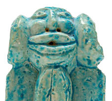 Hylton Nel; Turquoise Slab Figure