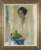 Louis van Heerden; Woman with a Bowl of Fruit
