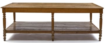 A French oak table, 19th century