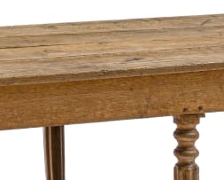 A French oak table, 19th century