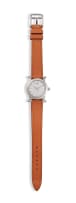 Lady's Hermès steel and leather watch, serial No 2445161, 2008
