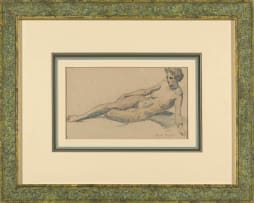 Erich Mayer; Reclining Nude