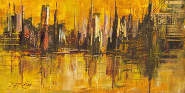 Christiaan Nice; Yellow Cityscape