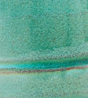A Linn Ware mottled green and blue-glazed tankard