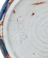 A Ceramic Studio blue-glazed tankard