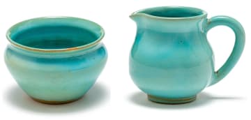 A Linn Ware turquoise-glazed bowl
