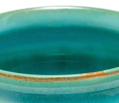 A Linn Ware turquoise-glazed bowl