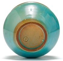 A Linn Ware turquoise-glazed bowl