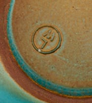 A Linn Ware turquoise-glazed bowl