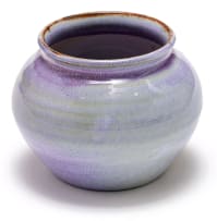 A Linn Ware mauve-glazed bowl