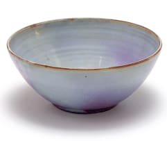 A Linn Ware lavender-glazed bowl