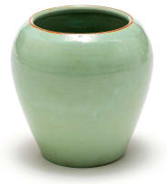 A Linn Ware celadon-glazed vase