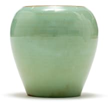 A Linn Ware celadon-glazed vase
