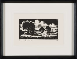 David Botha; Landscape with Trees and Clouds