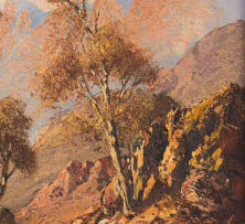 Tinus de Jongh; Landscape with Rocks with Trees