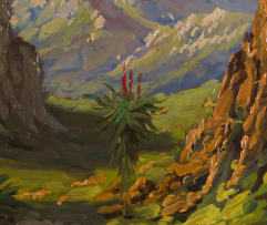 Titta Fasciotti; Landscape with Mountains and Aloes