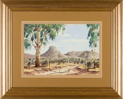 Nils Andersen; Landscape with Farm Gate and Bluegums