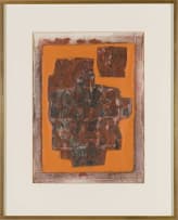 Bettie Cilliers-Barnard; Abstract Composition in Orange