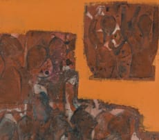 Bettie Cilliers-Barnard; Abstract Composition in Orange