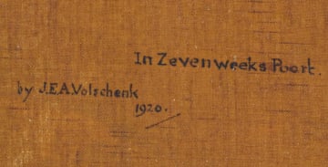 Jan Ernst Abraham Volschenk; In Zevenweeks Poort