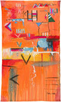 Samson Mnisi; Abstract Composition in Orange