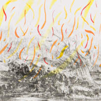 Olaf Bisschoff; Landscape with Veld Fire
