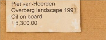Piet van Heerden; Overberg Landscape