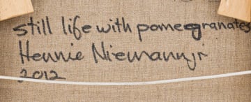 Hennie Niemann Jnr; Still Life with Pomegranates