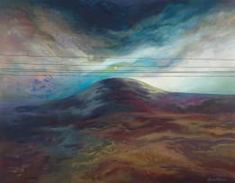 Wendy Malan; View Over Sabie Mountains (Power Lines)
