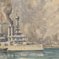 George William Pilkington; Cape Town, S.A, Arrival of German M. O. War Schelswig-Holstein (sic), 1932