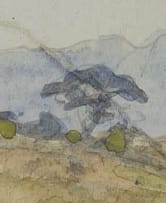 Erich Mayer; Tree in Landscape; Landskap, two