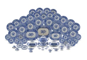 A Copeland Spode 'Camilla' pattern part-dinner and coffee service, late 19th century