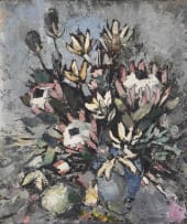 George Enslin; Proteas in a Vase