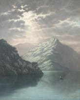 Jan Ernst Abraham Volschenk; A Lake in Switzerland