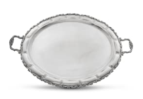 A Mexican silver two-handled tray, .925 standard, 20th century