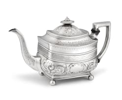A George III silver teapot, Peter & William Bateman, London, 1808