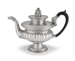 A Danish silver teapot, Christian Olsen Møller, Copenhagen, 22 November - 21 December 1838