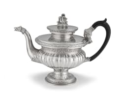 A Danish silver teapot, Christian Olsen Møller, Copenhagen, 22 November - 21 December 1838