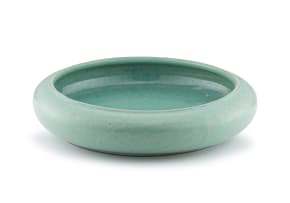 A Globe celadon-glazed bowl