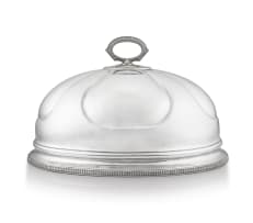 A Victorian silver-plated dome, Wilson & Davies, Sheffield, 1871-1883