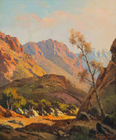 Tinus de Jongh; Mountain Landscape with Rocks