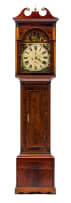 A Scottish mahogany and inlaid longcase clock, A & Wm Miller, Airdrie, first half 19th century