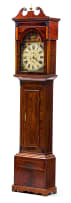 A Scottish mahogany and inlaid longcase clock, A & Wm Miller, Airdrie, first half 19th century