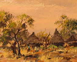 Otto Klar; Dwellings in Bushveld Landscape