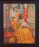 Alfred Palmer; Woman in Front of a Mirror