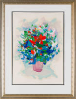 George Boys; Mixed Flowers in a Pink Vase