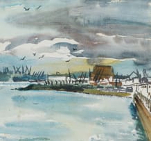 Richard Cheales; Harbour Scene