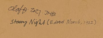 Olaf Bisschoff; Starry Night (Edvard Munch, 1922)