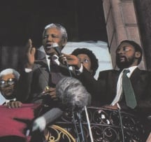Chris Ledochowski; Nelson Mandela Delivers His First Public Speech in Twenty Seven Years, on the Day of His Release, City Hall, Grand Parade, Cape Town 11.02.1990