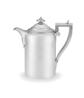 A George IV silver coffee pot, Thomas Burwash, London, 1822
